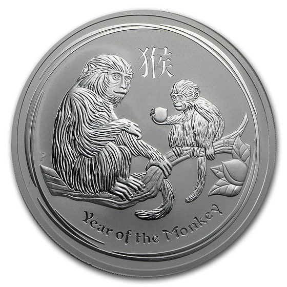 2016 Australia 10 oz Silver Lunar Monkey BU 2016 Australia 10 oz Silver Lunar Monkey BU